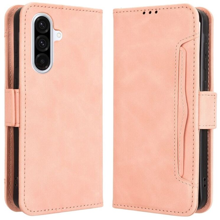 Чехол Deexe Wallet Stand для Samsung Galaxy A36 (A366) - Pink: фото 1 из 7