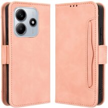 Чехол Deexe Wallet Stand для Xiaomi Redmi Note 14 5G - Pink: фото 1 из 7