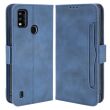 Чехол Deexe Wallet Stand для ZTE Blade A51 - Blue (283402L)