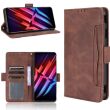 Чехол Deexe Wallet Stand для ZTE Nubia Red Magic 6 / 6 Pro - Brown (294701Z)