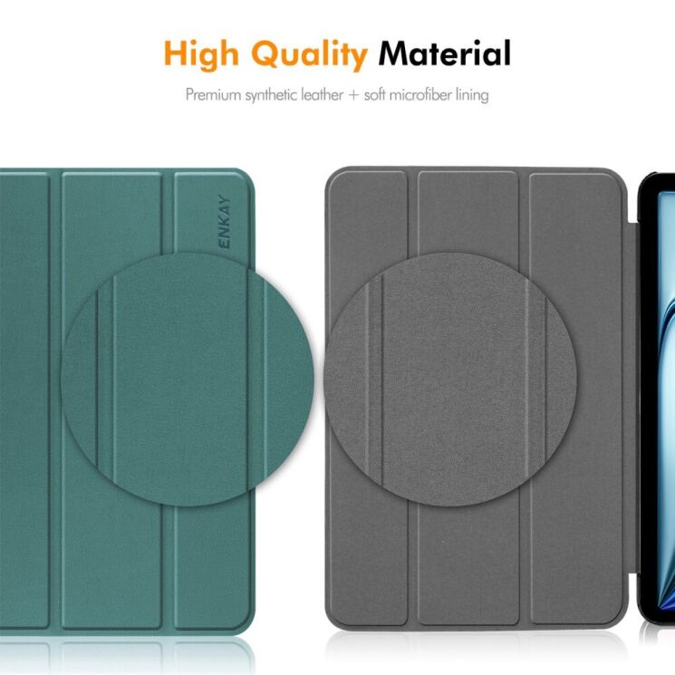 Чехол ENKAY Smart Cover для OnePlus Pad Pro / Pad 2 - Grey: фото 6 из 7