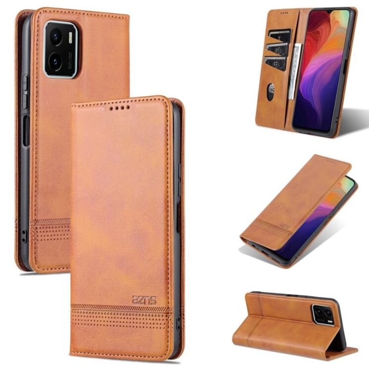 Чехол-книжка AZNS Classic Series для VIVO Y15s - Brown: фото 10 из 12