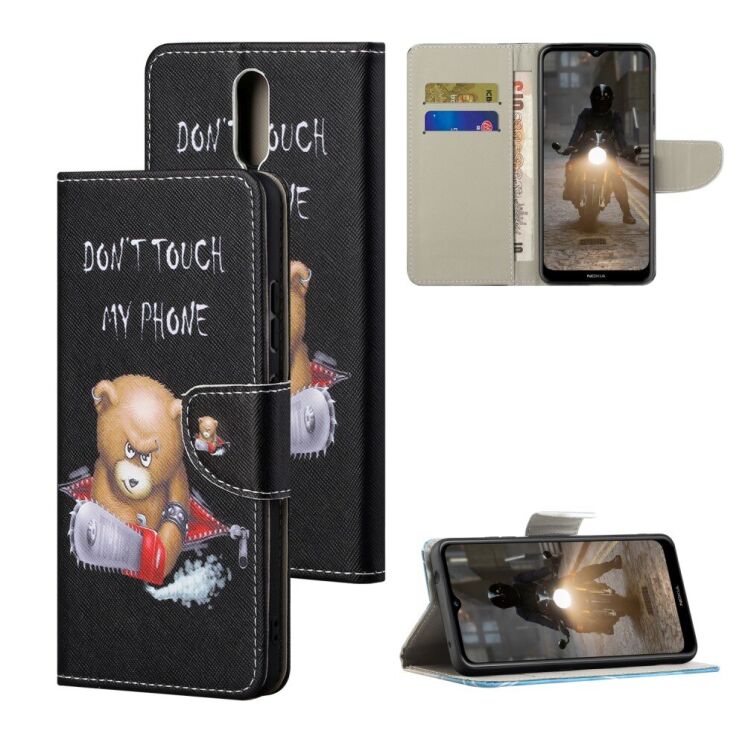 Чехол-книжка Deexe Color Wallet для Nokia 2.4 - Bear: фото 1 из 7