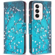 Чехол-книжка Deexe Color Wallet для OPPO Reno 12 - Plum Blossom: фото 1 из 7