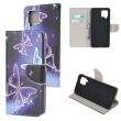 Чехол-книжка Deexe Color Wallet для Samsung Galaxy A12 (A125) / A12 Nacho (A127) / M12 (M127) - Purple Butterfly (260304E)
