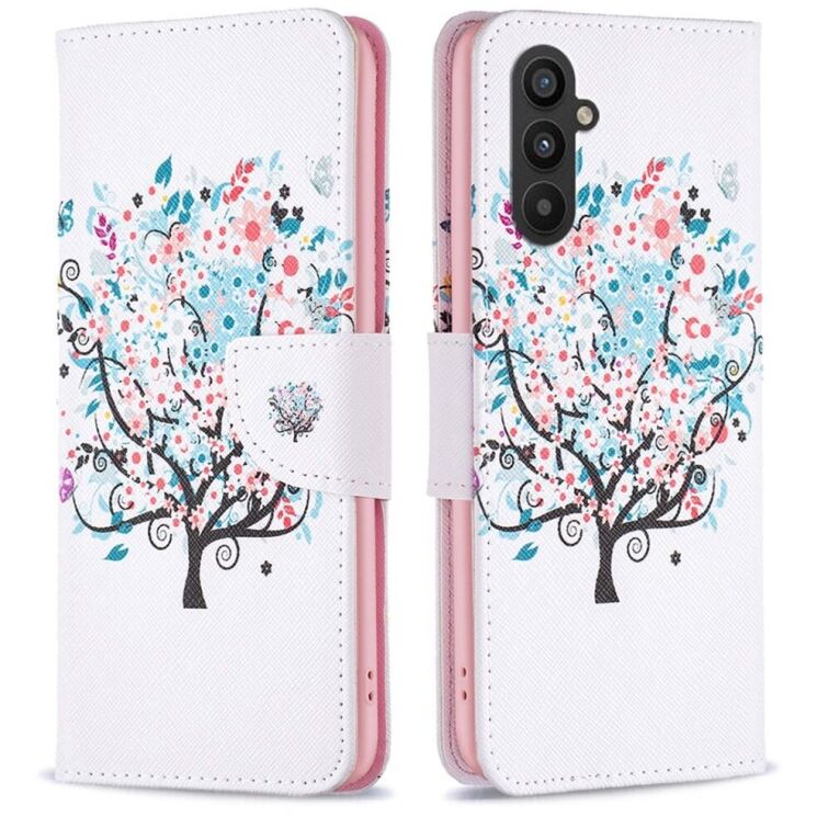 Чехол-книжка Deexe Color Wallet для Samsung Galaxy A25 (A256) - Flower Tree: фото 1 из 8