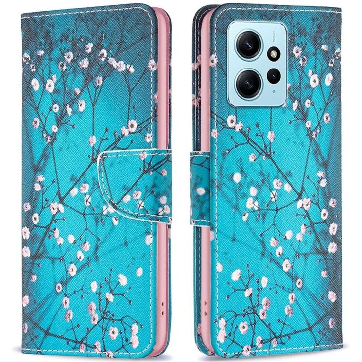 Чехол-книжка Deexe Color Wallet для Xiaomi Redmi Note 12 - Plum Blossom: фото 1 из 7