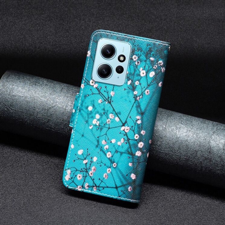Чехол-книжка Deexe Color Wallet для Xiaomi Redmi Note 12 - Plum Blossom: фото 3 из 7