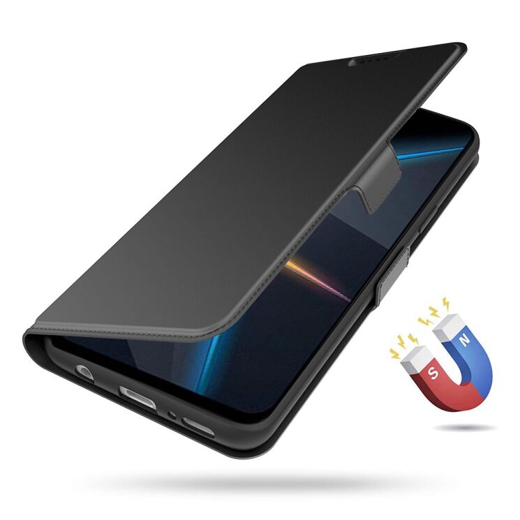 Чехол-книжка Deexe Faro Wallet для ZTE Nubia Red Magic 11 Air - Black (423101B) Чехол-книжка Deexe Faro Wallet для ZTE Nubia Red Magic 11 Air - Black: фото 4 из 7