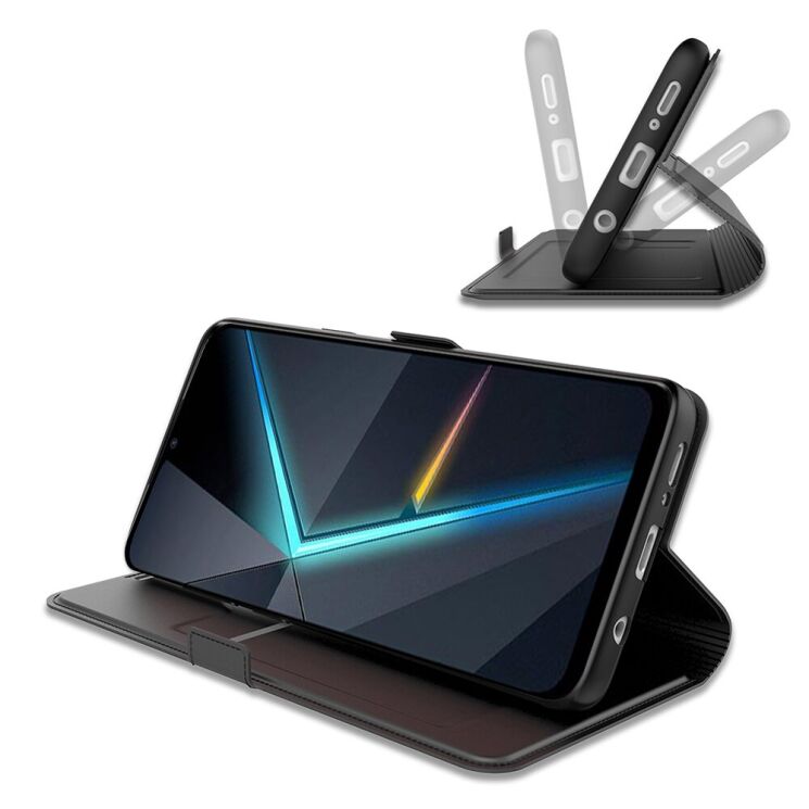 Чехол-книжка Deexe Faro Wallet для ZTE Nubia Red Magic 11 Air - Black (423101B) Чехол-книжка Deexe Faro Wallet для ZTE Nubia Red Magic 11 Air - Black: фото 3 из 7