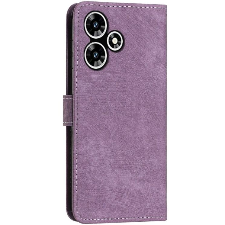 Чехол-книжка Deexe Lines Series для Infinix Hot 30 Play (X6835B) - Purple: фото 6 из 12