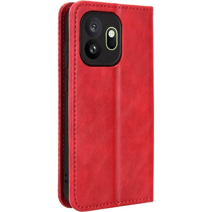 Чехол-книжка Deexe Retro Style для OnePlus 15T - Red: фото 6 из 19