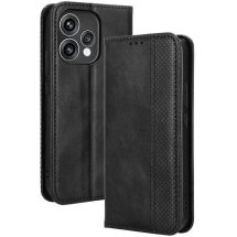 Чехол-книжка Deexe Retro Style для OPPO Reno 15 - Black: фото 1 из 7