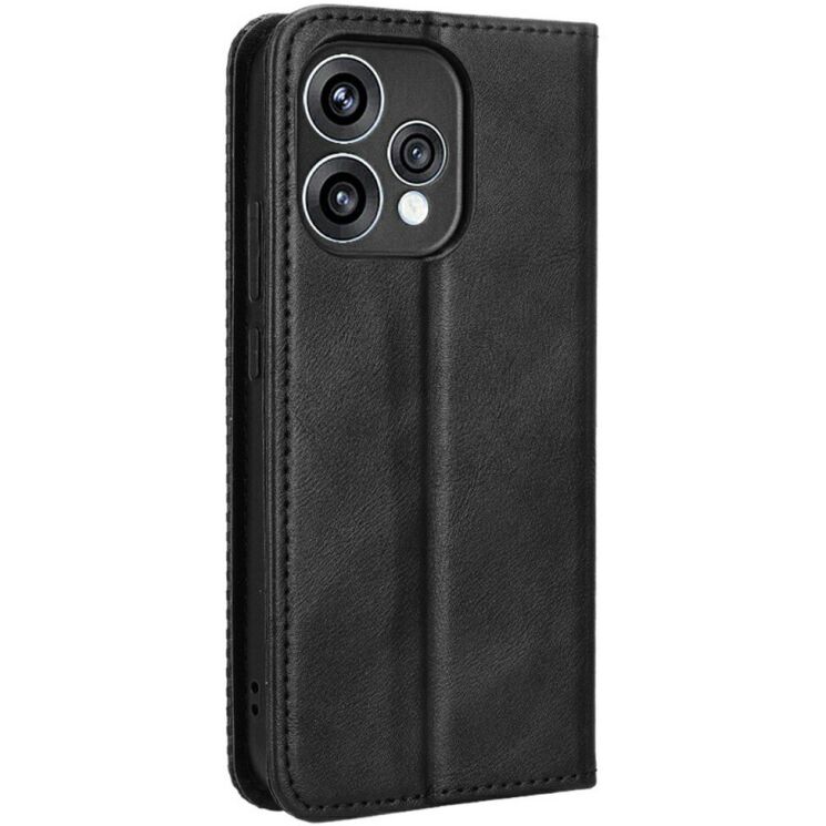 Чехол-книжка Deexe Retro Style для OPPO Reno 15 - Black (405700B) Чехол-книжка Deexe Retro Style для OPPO Reno 15 - Black: фото 6 из 7