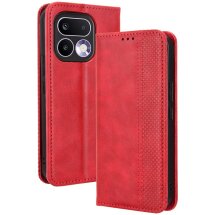 Чехол-книжка Deexe Retro Style для Realme 16 Pro - Red: фото 1 из 20
