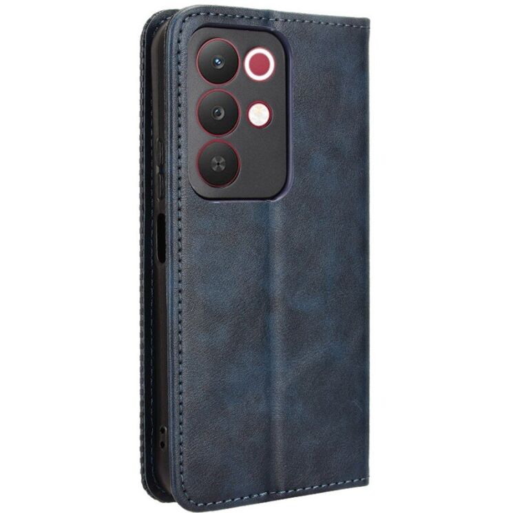 Чехол-книжка Deexe Retro Style для Realme C85 - Blue: фото 8 из 18