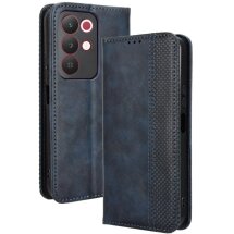 Чехол-книжка Deexe Retro Style для Realme C85 - Blue: фото 1 из 18
