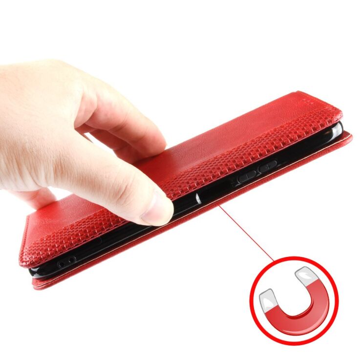 Чехол-книжка Deexe Retro Style для Samsung Galaxy A27 (A276) - Red (408612R) Чехол-книжка Deexe Retro Style для Samsung Galaxy A27 (A276) - Red: фото 2 из 9