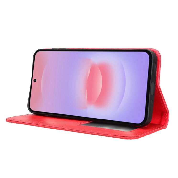 Чехол-книжка Deexe Retro Style для Samsung Galaxy A27 (A276) - Red (408612R) Чехол-книжка Deexe Retro Style для Samsung Galaxy A27 (A276) - Red: фото 7 из 9
