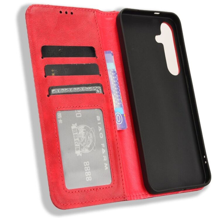 Чохол-книжка Deexe Retro Style для Samsung Galaxy S26 Plus (S947) - Red: фото 5 з 20