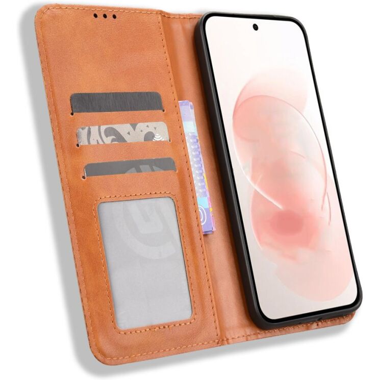 Чохол-книжка Deexe Retro Style для Xiaomi Redmi Note 17 Pro Plus - Brown (430601Z) Чохол-книжка Deexe Retro Style для Xiaomi Redmi Note 17 Pro Plus - Brown: фото 5 з 19