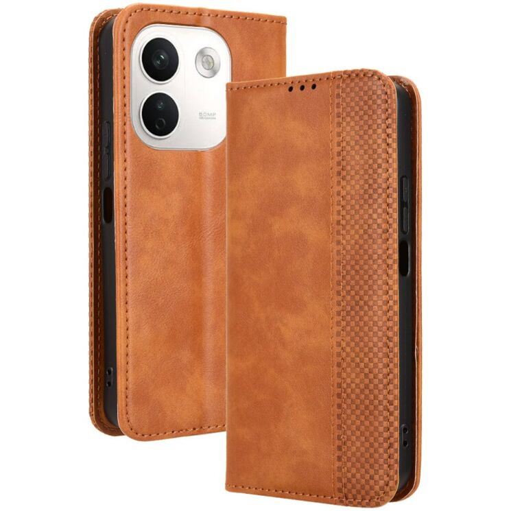 Чохол-книжка Deexe Retro Style для Xiaomi Redmi Note 17 Pro Plus - Brown (430601Z) Чохол-книжка Deexe Retro Style для Xiaomi Redmi Note 17 Pro Plus - Brown: фото 8 з 19