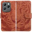 Чохол-книжка Deexe Tiger для Infinix Hot 40 / 40 Pro - Brown (344727Z)
