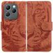 Чохол-книжка Deexe Tiger для Infinix Hot 40 / 40 Pro - Brown (344727Z). Фото 1 з 7