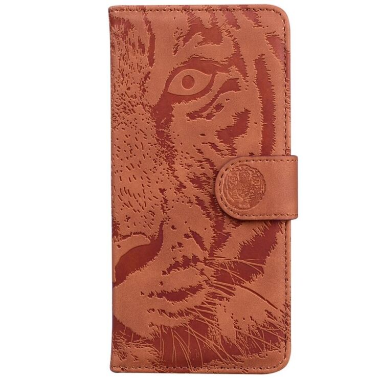 Чохол-книжка Deexe Tiger для Infinix Hot 40 / 40 Pro - Brown: фото 5 з 7