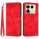 Чохол-книжка Deexe Triangle Series для Infinix Note 40 Pro - Red (352012R). Фото 1 з 13