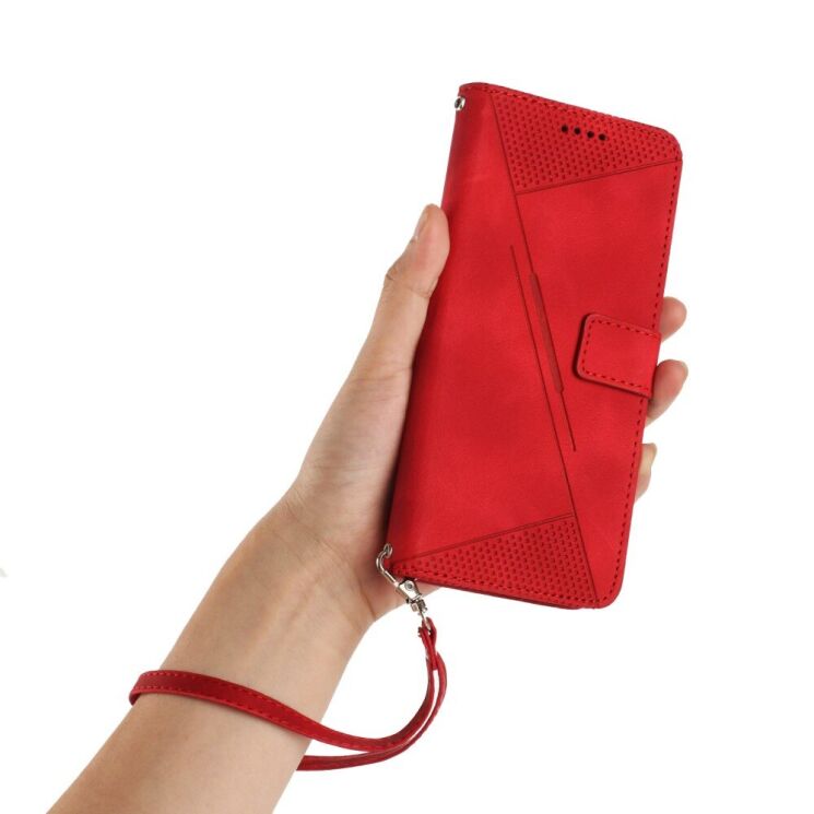 Чохол-книжка Deexe Triangle Series для Infinix Note 40 Pro - Red: фото 5 з 13