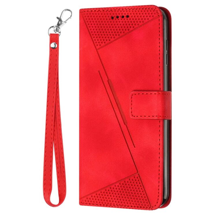 Чохол-книжка Deexe Triangle Series для Infinix Note 40 Pro - Red: фото 2 з 13