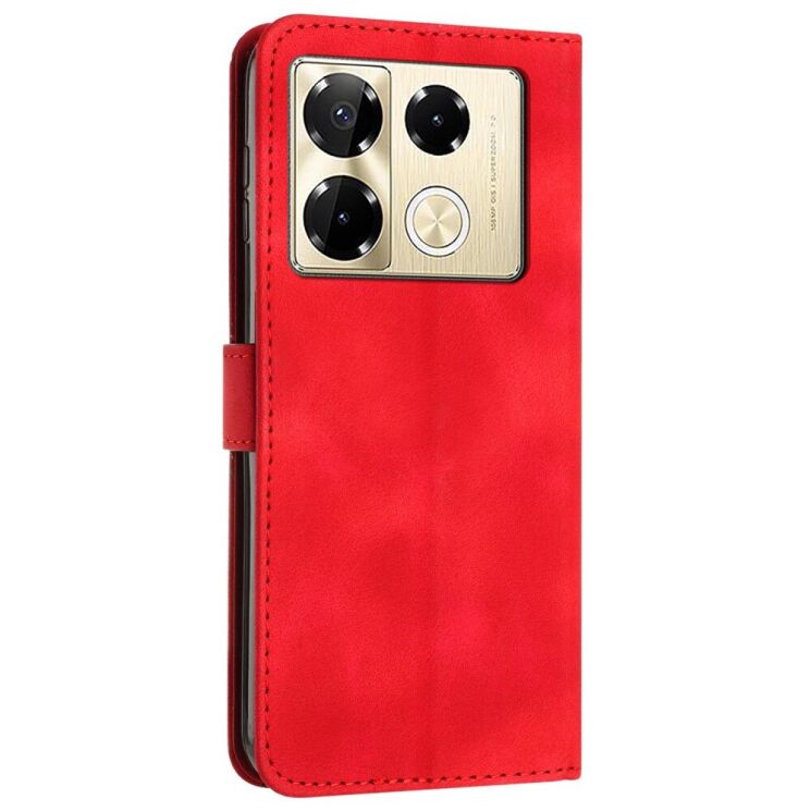 Чохол-книжка Deexe Triangle Series для Infinix Note 40 Pro - Red: фото 3 з 13