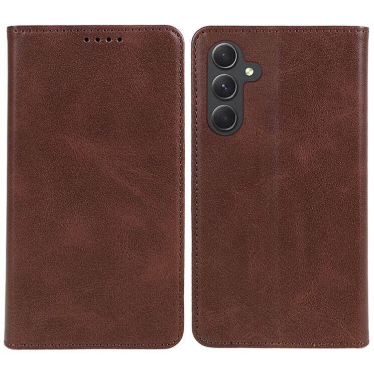 Чехол-книжка Deexe Wallet Case для Samsung Galaxy M35 (M356) - Brown: фото 1 из 7