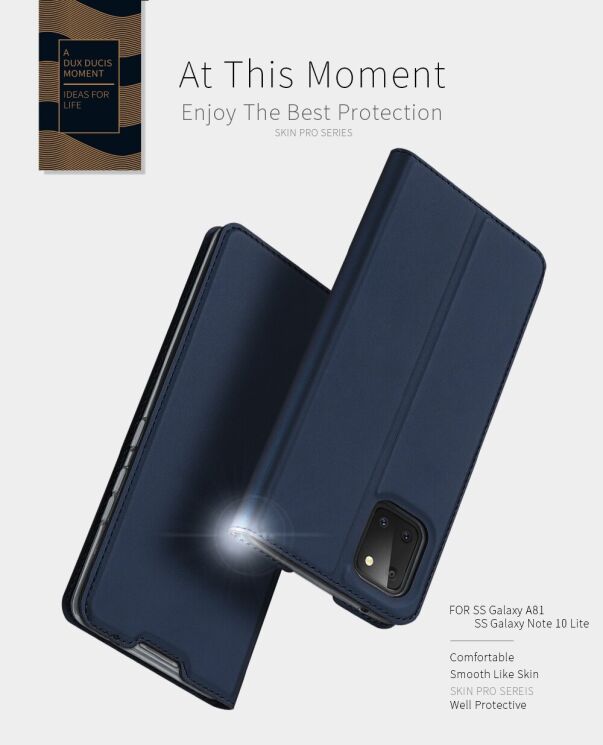 Чехол-книжка DUX DUCIS Skin Pro для Samsung Galaxy Note 10 Lite (N770) - Rose Gold: фото 12 из 19