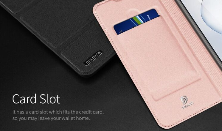 Чехол-книжка DUX DUCIS Skin Pro для Samsung Galaxy Note 10 Lite (N770) - Rose Gold: фото 15 из 19
