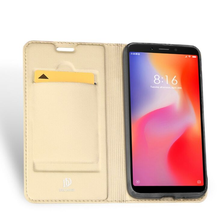 Чехол-книжка DUX DUCIS Skin Pro для Xiaomi Redmi 6A - Gold: фото 3 из 15
