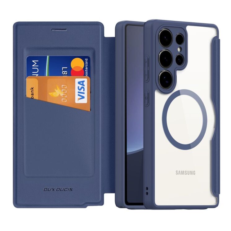 Чехол-книжка DUX DUCIS Skin X Pro Magnetic для Samsung Galaxy S25 Ultra (S938) - Blue: фото 2 из 12