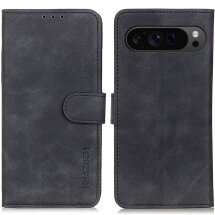 Чехол-книжка KHAZNEH Retro Wallet для Google Pixel 9 Pro XL - Black: фото 1 из 8
