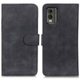 Чехол-книжка с застежкой KHAZNEH Retro Wallet для Nokia C32 - Black: фото 1 из 9