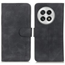Чехол-книжка KHAZNEH Retro Wallet для OnePlus 13 - Black: фото 1 из 8