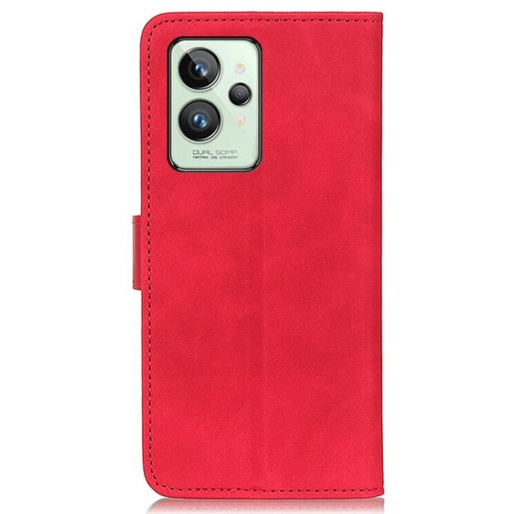 Чехол-книжка с застежкой KHAZNEH Retro Wallet для Realme GT2 Pro - Red: фото 9 из 11