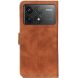 Чехол-книжка KHAZNEH Retro Wallet для Xiaomi Poco F6 Pro - Brown (354918Z). Фото 5 из 9