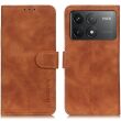 Чехол-книжка KHAZNEH Retro Wallet для Xiaomi Poco F6 Pro - Brown (354918Z)