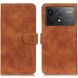 Чехол-книжка KHAZNEH Retro Wallet для Xiaomi Poco F6 Pro - Brown (354918Z). Фото 1 из 9