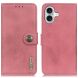 Чехол-книжка KHAZNEH Wallet Cover для Apple iPhone 16 Plus - Pink (360616P). Фото 1 из 9