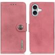 Чехол-книжка KHAZNEH Wallet Cover для Apple iPhone 16 - Pink (360718P)