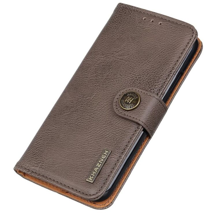 Чехол-книжка KHAZNEH Wallet Cover для Motorola Edge 50 Fusion - Khaki: фото 4 из 8