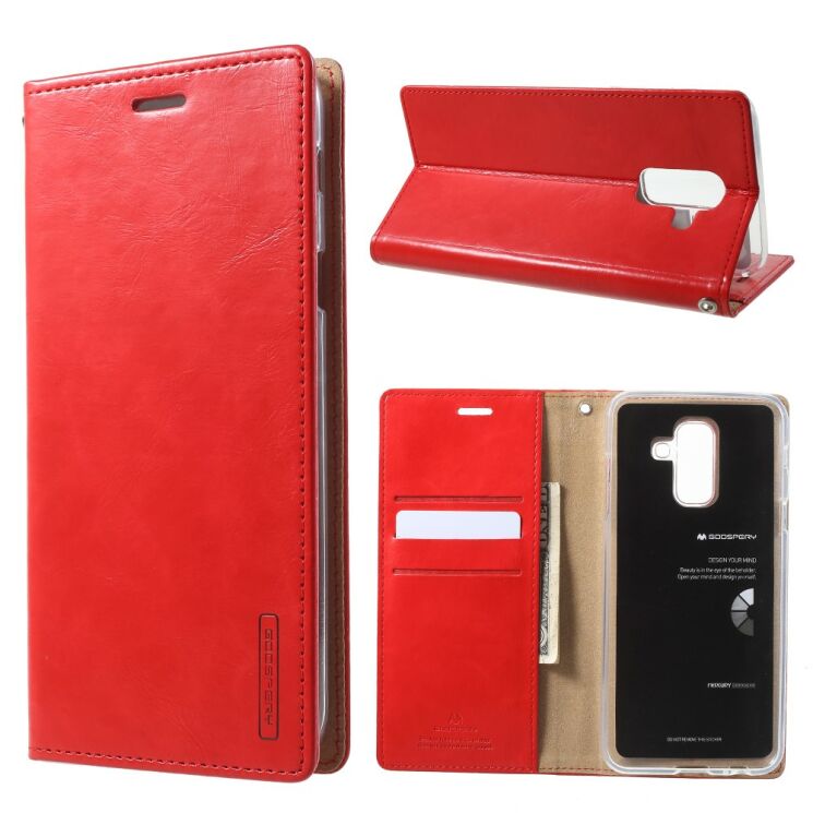 Чехол-книжка MERCURY Classic Flip для Samsung Galaxy A6+ 2018 (A605) - Red: фото 2 из 7