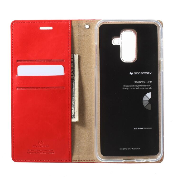 Чехол-книжка MERCURY Classic Flip для Samsung Galaxy A6+ 2018 (A605) - Red: фото 5 из 7